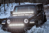 Thumbnail for Diode Dynamics 18-21 Jeep JL Wrangler/Gladiator SS50 Hood LED Light Bar Kit - Amber Flood