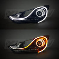 Thumbnail for XK Glow 36inch - 2pc Sequential Switchback LED Strip Kit DRL Turnsignal for Headlights