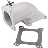 Thumbnail for Edelbrock Low Profile Intake Elbow 90mm Throttle Body to Square-Bore Flange As-Cast Finish