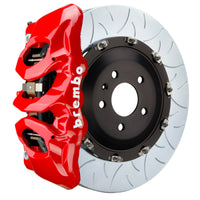 Thumbnail for Brembo 15-19 Volkswagen Golf R Front GT BBK 6 Piston Cast 380x34 2pc Rotor Slotted Type3-Red