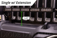 Thumbnail for Diode Dynamics 18-21 Jeep JL Wrangler/Gladiator SS30 Bumper Bracket Kit - Amber Driving Dual