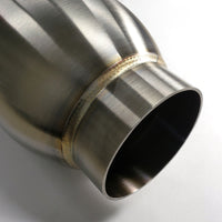 Thumbnail for Stainless Bros 3.5in SS304 Inlet/Outlet 5in round body x 18in OAL Bullett Resonator