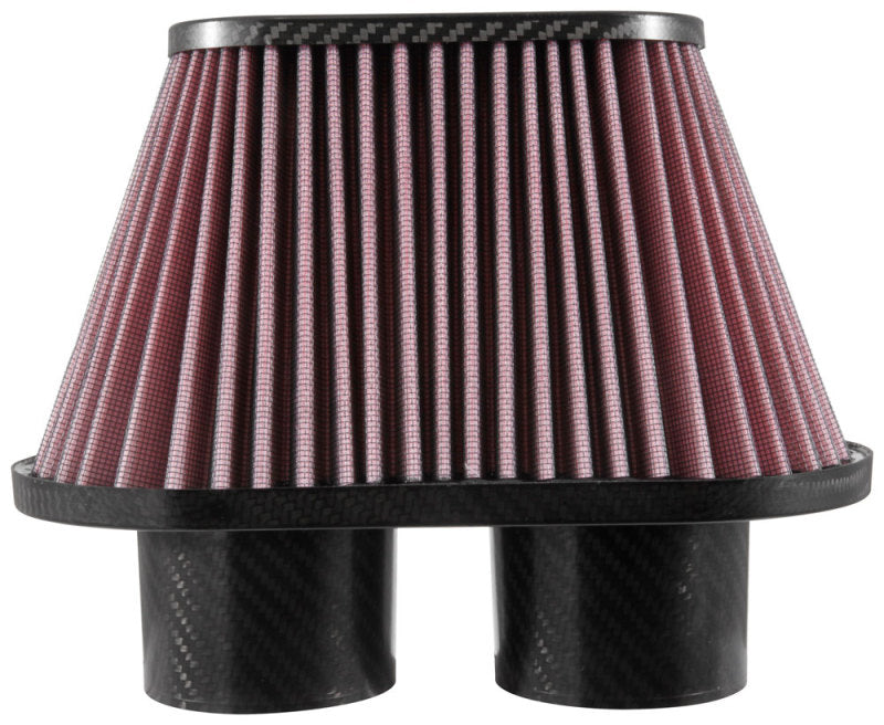 K&N Universal Air Filter - 3in Dual Flange / 10x5.125in Base / 6.375x3.0625in Top / 5.5in Height