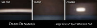 Thumbnail for Diode Dynamics Stage Series 2 In LED Pod Sport - White Fog Flush ABL (Pair)