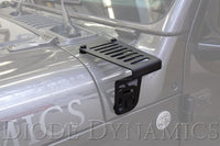 Thumbnail for Diode Dynamics 18-21 Jeep JL Wrangler/Gladiator SS3 Cowl LED Bracket Kit - Yellow Sport