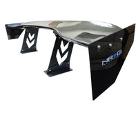 Thumbnail for NRG Carbon Fiber Spoiler - Universal (59in.) w/ NRG Arrow Cut Out Stands and Large End Plates