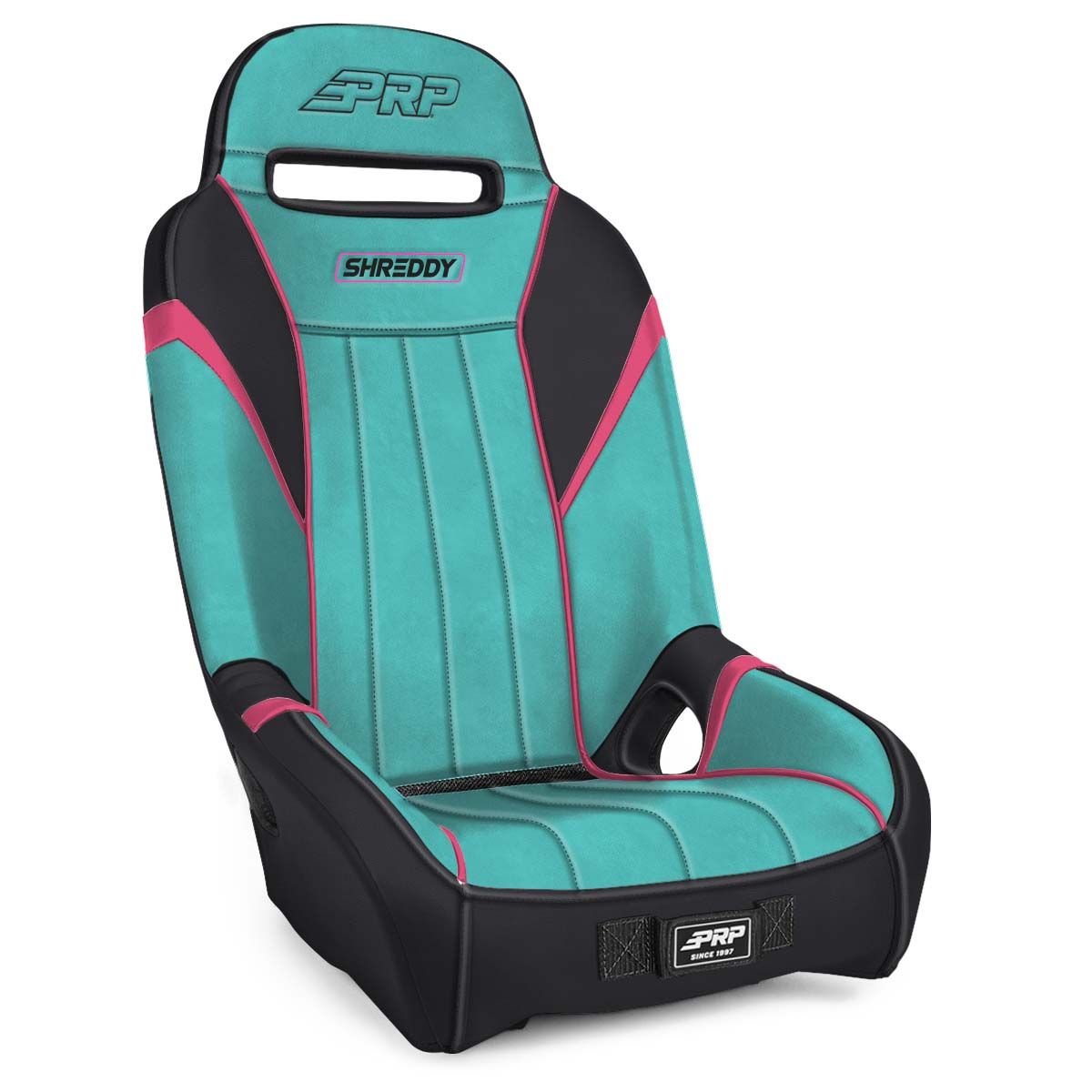 PRP ShReddy GT/S.E. Suspension Seat- Black/Teal- Pink