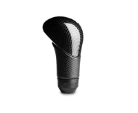 Thumbnail for Momo Shadow Shift Knob - Black Airleather, Carbon Effect Insert