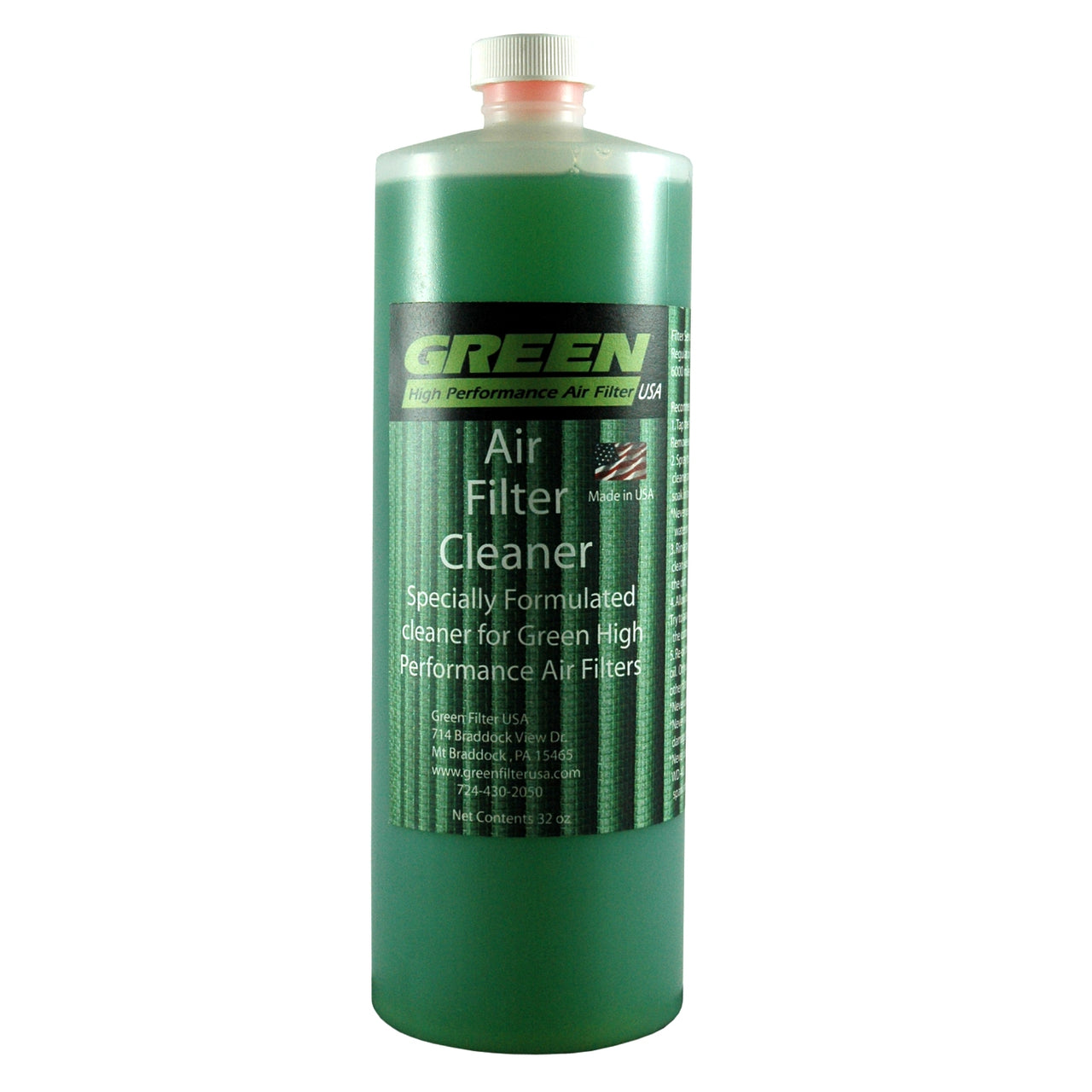 Green Filter Air Filter Cleaner - 32oz Refill