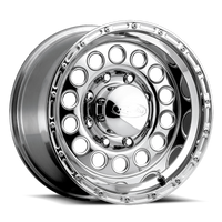 Thumbnail for Raceline 887 Rock Crusher 15x10in / 6x139.7 BP / -47mm Offset / 107.95mm Bore - Polished Wheel