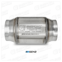 Thumbnail for GESI G-Sport 400 CPSI GEN 2 EPA Compliant 3.0in Inlet/Outlet Catalytic Converter-4in x 4in-350-500HP
