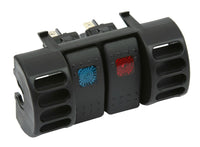 Thumbnail for Daystar 1984-2001 Jeep Cherokee XJ 2WD/4WD - Air Vent Switch Panel (Includes Blue & Red Switches)
