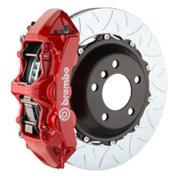 Thumbnail for Brembo 01-06 BMW M3 (E46) Front GT BBK 6 Piston Cast 355x32 2pc Rotor Slotted Type3-Red