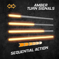 Thumbnail for XK Glow 9In Switchback Grill Lights with Start-up Animation & Sequential Turn Signals