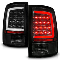 Thumbnail for ANZO 09-18 Dodge Ram 1500 Full LED Tailights w/ Sequential Black Housing/Clear Lens