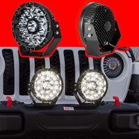 Thumbnail for XK Glow Combo Beam Offroad Round Work Light Kit 2pc 9in 110W