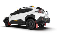 Thumbnail for Rally Armor - 2024 Subaru Crosstrek (Wilderness Only) Red UR Mud Flap W/Black Logo - No Drilling Req
