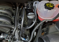 Thumbnail for J&L 19-24 Chevrolet Silverado/GMC Sierra 1500 5.3L V8 Driver Side Oil Separator 3.0 - Black Anod