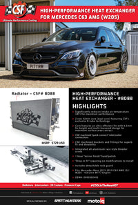 Thumbnail for CSF 2015+ Mercedes Benz C63 AMG (W205) Front Mount Heat Exchanger w/Rock Guard
