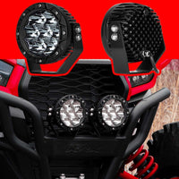 Thumbnail for XK Glow Spot Beam Cube Offroad Round Work Light Kit 1pc 5in