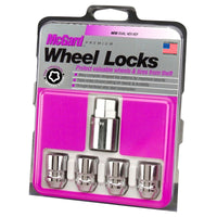 Thumbnail for McGard Wheel Lock Nut Set - 4pk. (Cone Seat) M12X1.5 / 19mm & 21mm Dual Hex / 1.28in. L - Chrome