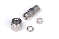 Thumbnail for Haltech 1/4in Stainless Compression 1/8in NPT Thread Fitting Kit (Incl Nut & Ferrule)