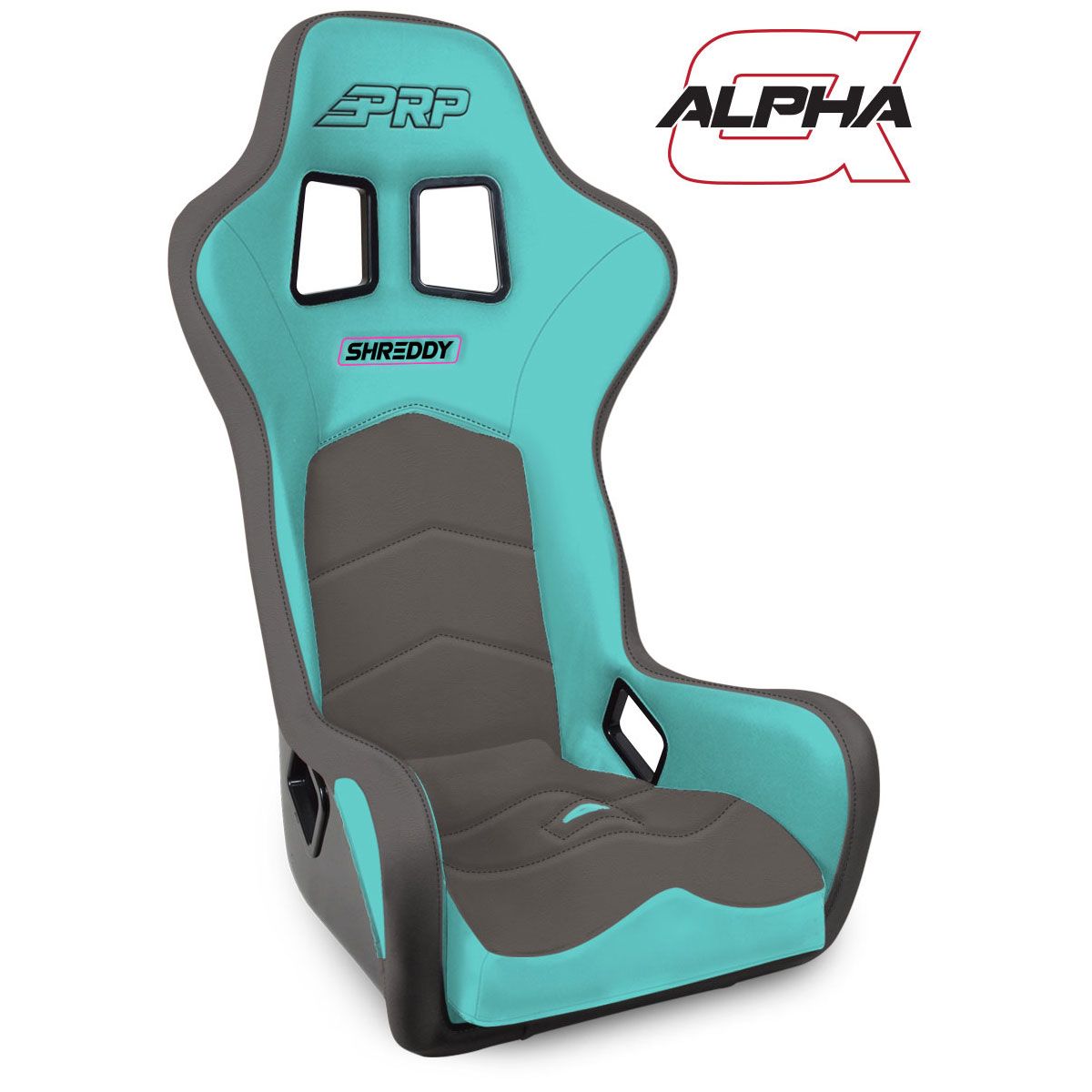 PRP Shreddy Alpha Composite Seat- Teal/Grey