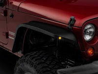 Thumbnail for Officially Licensed Jeep 07-18 Jeep Wrangler JK Slim Fender Flares w/ Jeep Logo- Front