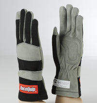 Thumbnail for RaceQuip Black 1-Layer SFI-1 Glove - XL