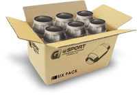 Thumbnail for GESI G-Sport 6PK 300 CPSI EPA Compliant 2.5in Inlet/Outlet GEN1 High Output Cat Conv Assembly