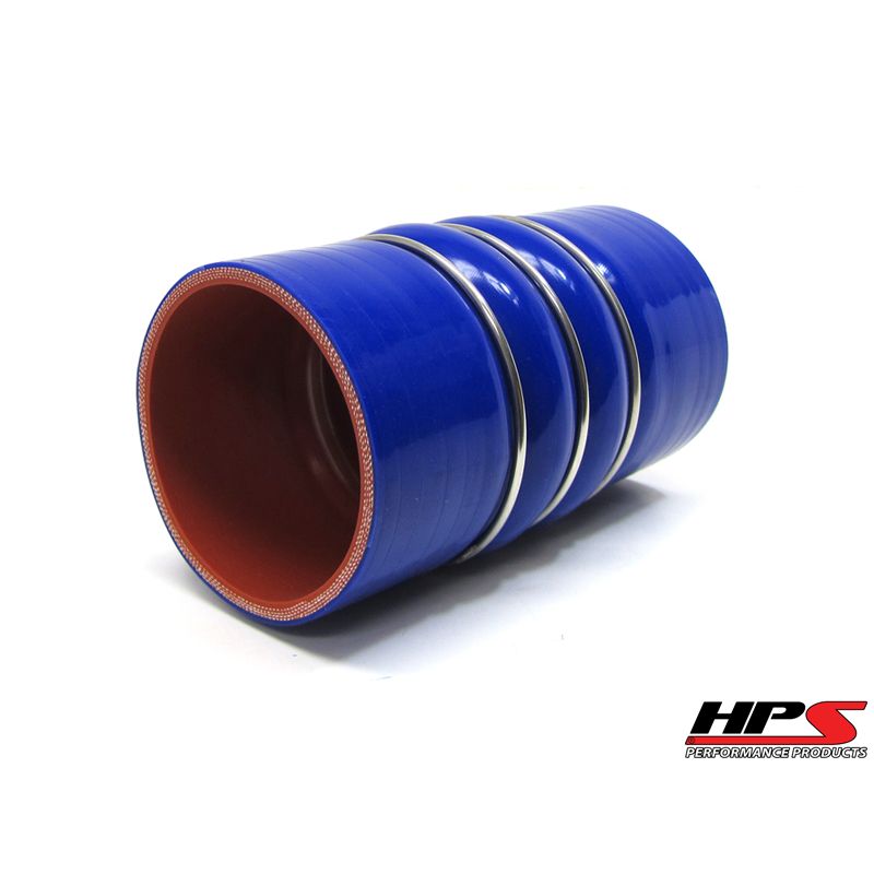 HPS 2.5" ID , 6" Long High Temp 4-ply Reinforced Silicone CAC Coupler Hose Cold Side (63mm ID , 152mm Length)