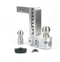 Thumbnail for Weigh Safe 8in Drop Hitch w/Built-in Scale & 2in Shank (10K/12.5K GTWR) - Aluminum