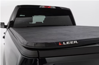 Thumbnail for LEER 2020+ GM Silverado/Sierra LATITUDE 6Ft9In Heavy Duty Tonneau Cover - Folding Full Sz Stndrd Bed