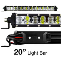 Thumbnail for XK Glow RGBW Light Bar High Power Offroad Work/Hunting Light w/ Bluetooth Controller 20In