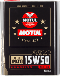 Thumbnail for Motul 15W50 Classic 2100 Oil - 10x2L