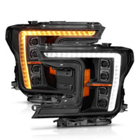 Thumbnail for ANZO 18-20 Ford F-150 (w/Factory Halogen) Z-Series Full LED Proj Headlights - Pair