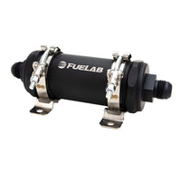 Thumbnail for Fuelab PRO Series In-Line Fuel Filter (10gpm) -10AN In/-12AN Out 40 Micron Stainless - Matte Black