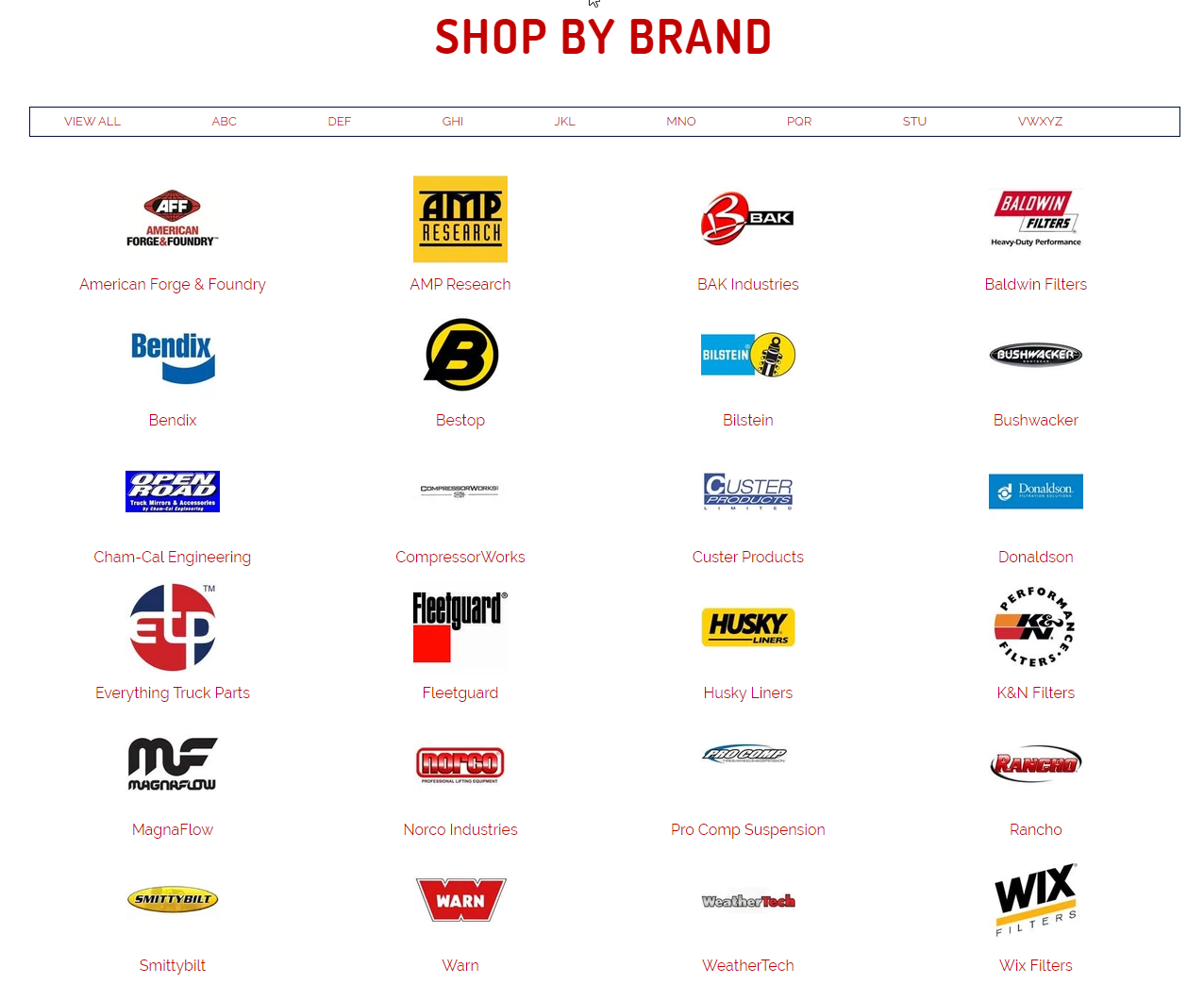 FIND YOUR FAVORITE BRAND WITH OUR SHOP BY BRANDS FEATURE.
