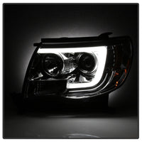 Thumbnail for Spyder Toyota Tacoma 05-11 Projector Headlights - Light Bar DRL - Chrome PRO-YD-TT05V2-LB-C