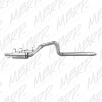 Thumbnail for MBRP 05-09 Ford Mustang GT 4.6L Dual Split Rear Race Version AL/ 3in Cat Back Exhaust System