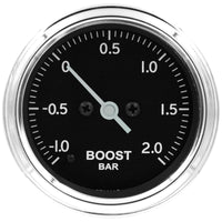 Thumbnail for Autometer Stack 52mm -1 to +2 Bar (Incl T-Fitting) Pro Stepper Motor Boost Pressure Gauge - Classic