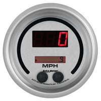 Thumbnail for Autometer 85.7mm Silver Switchable 260 MPH / 260 KM/H Speedometer Ultra-Lite Elite Digital Gauge