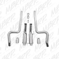 Thumbnail for MBRP 05-09 Ford Shelby GT500 / GT Dual Split Rear Race Version, T409 4in Tips Exhaust System