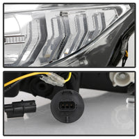 Thumbnail for Spyder 16-18 Honda Civic 4Dr w/LED Seq Turn Sig Lights Proj Headlight - Chrome - PRO-YD-HC16-SEQ-C