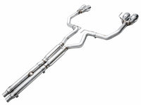 Thumbnail for AWE 2024 Ford Mustang GT Fastback S650 RWD Track Edition Catback Exhaust w/ Quad Chrome Silver Tips