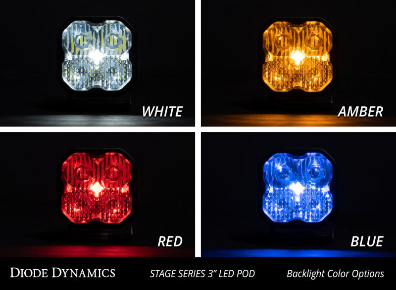 Diode Dynamics SS3 Sport WBL - White Spot Standard (Pair)