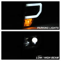 Thumbnail for Spyder Ford F150 13-14 Xenon Model Only Light Bar Projector Headlights Black PRO-YD-FF15013PL-BK