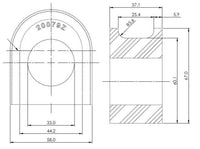 Thumbnail for SuperPro 07-18 Chevrolet Silverado 1500 2WD 34mm Front Sway Bar Mount Bushing Set