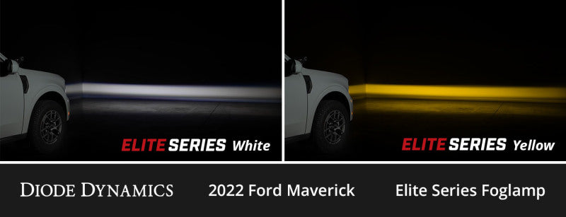 Diode Dynamics 2022+ Ford Maverick Elite Series Add-On LED Fog Light Kit Cool White
