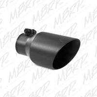 Thumbnail for MBRP Universal 4in OD Dual Wall Angled 2.5in Inlet 8in Lgth Exhaust Tip - Black